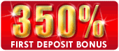 350% First Deposit Bonus